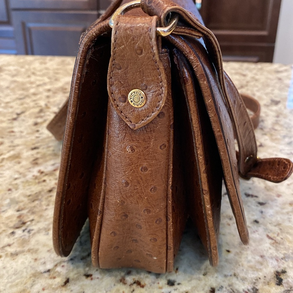 Vintage Victor Hugo Ostrich Leather Purse - Picture 6 of 15